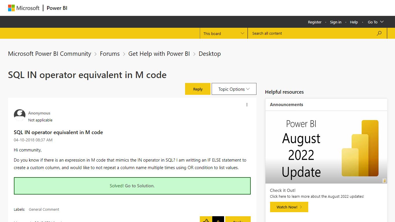 SQL IN operator equivalent in M code - Power BI